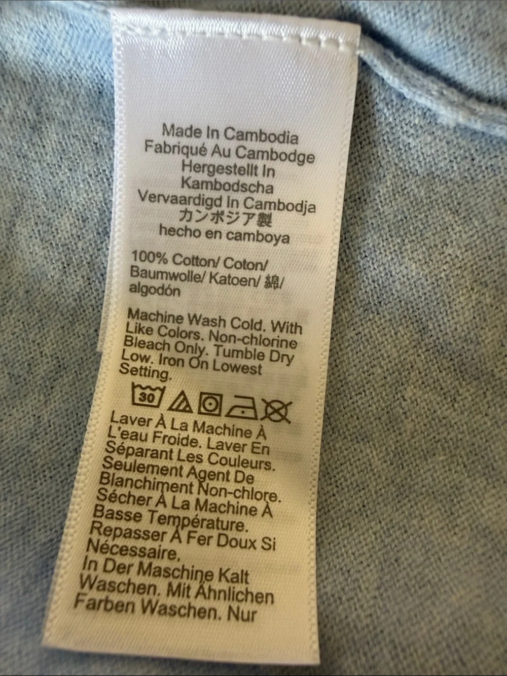J. Crew Women's‎ Pale Blue Crewneck Button-Front Cardigan Sz Large